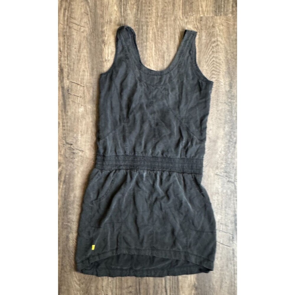 Lolë Cargo Dress Womens Black Elastic Waist Sleeveless Casual Travel ActivewearS
